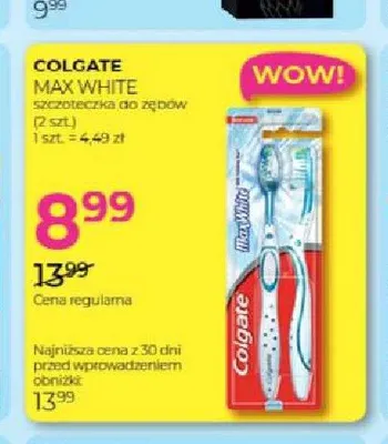 Szczoteczka do zębów Colgate Max White 2-pak promocja w Drogerie Jawa