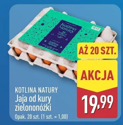 Jaja od kury zielononóżki Kotlina Natury promocja w Aldi