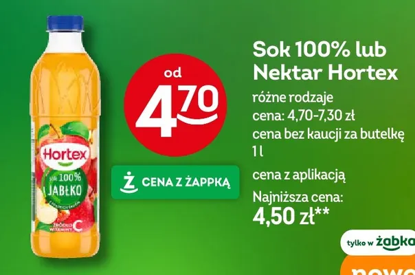 Nektar Hortex promocja w Żabka