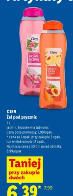 Żel pod prysznic Cien Lotos promocja w Lidl