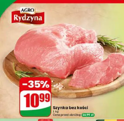 Szynka wieprzowa bez kości Agro Rydzyna promocja w Dino