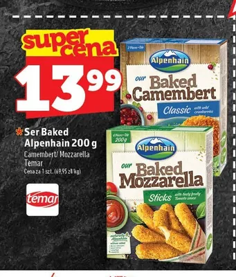 Ser Baked Camembert Alpenhain promocja w TOPAZ