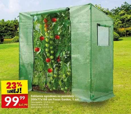 Szklarnia ogrodowa na pomidory 200x77x168 cm promocja w Twój Market