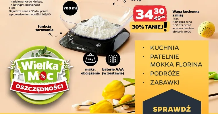 Waga kuchenna z misą 700 ml promocja w Netto