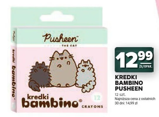 Kredki Bambino Pusheen promocja w Stokrotka