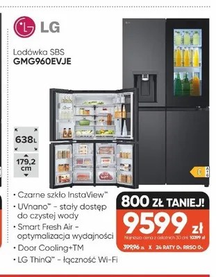 Lodówka SBS LG GMG960EVJE promocja w Max Elektro