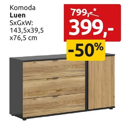 Komoda Luen promocja w Black Red White