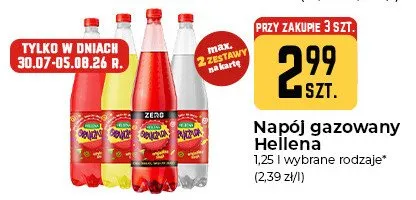 Napój gazowany Hellena promocja w Społem Częstochowa