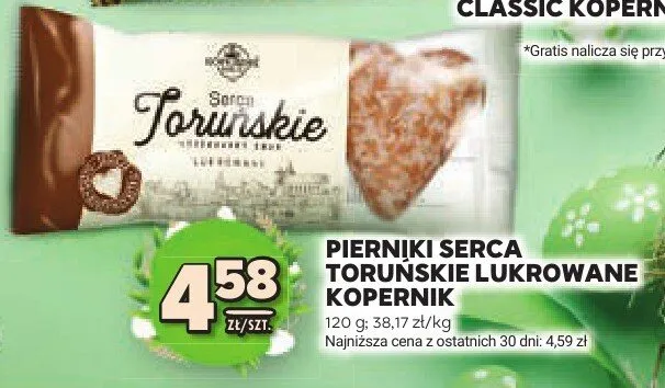 Pierniki serca toruńskie lukrowane promocja w Stokrotka