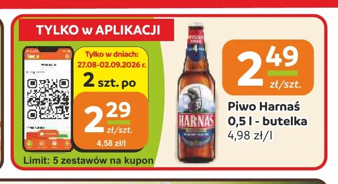 Piwo Harnaś promocja w Gama