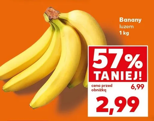 Banany luzem promocja w Kaufland