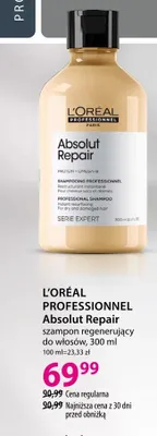 Szampon regenerujący do włosów L'Oréal Professionnel Absolut Repair promocja w Hebe