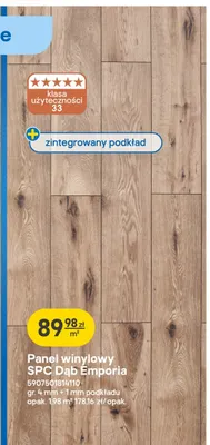 Panel winylowy Spc Dąb Emporia promocja w Castorama
