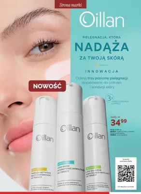 Lekki krem intensywnie nawilżający do twarzy Oillan Hydrating promocja w Ziko Dermo