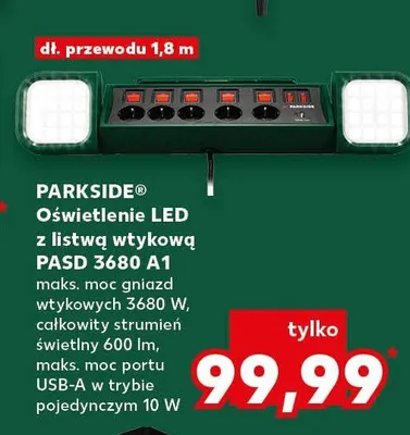 Oświetlenie LED z listwą wtykową PASD 3680 A1 promocja w Kaufland