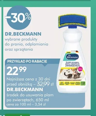 Dr.Beckmann wybrane produkty do prania, odplamiania oraz sprzątania promocja w Super-Pharm