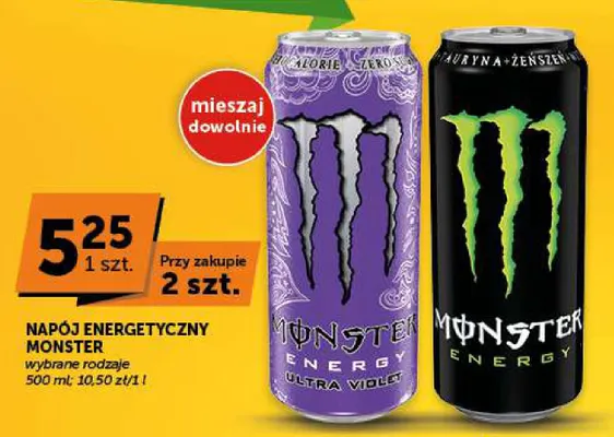 Napój energetyczny Monster Energy Ultra Violet promocja w Groszek