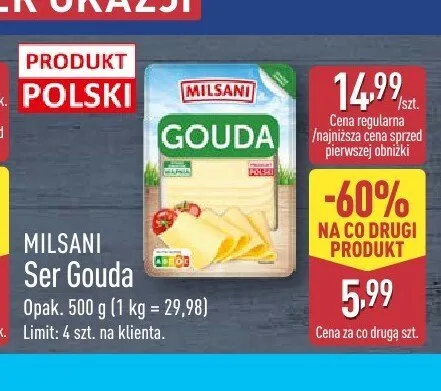 Ser Gouda Milsani promocja w Aldi
