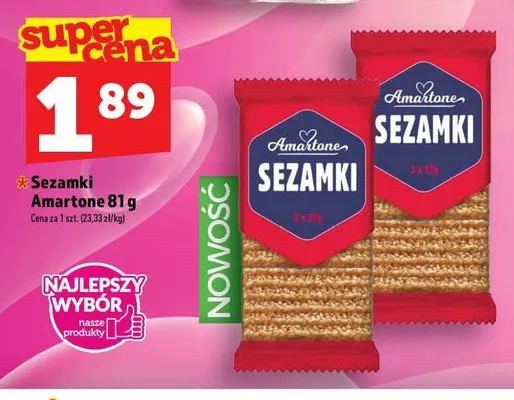 Sezamki Amartone 3-pak promocja w TOPAZ