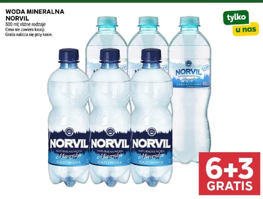 Woda mineralna Norvil lekko gazowana promocja w Stokrotka