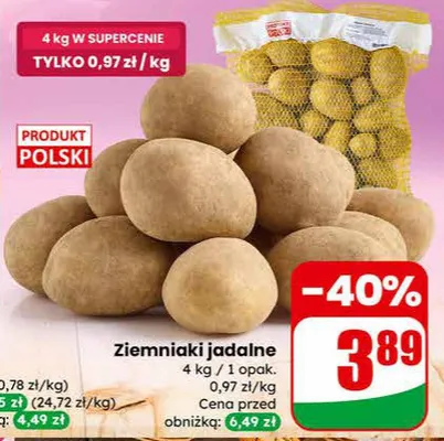 Ziemniaki jadalne promocja w Dino