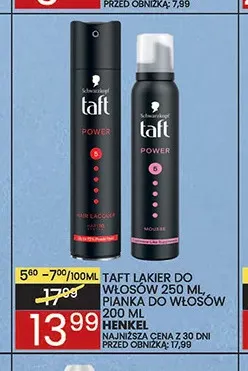 Lakier do włosów Taft promocja w Wafelek