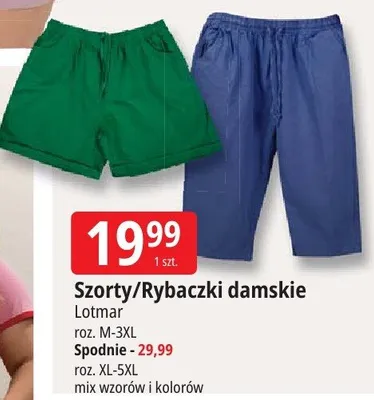 Spodnie damskie Lotmar roz. XL-5XL mix wzorów i kolorów promocja w Leclerc