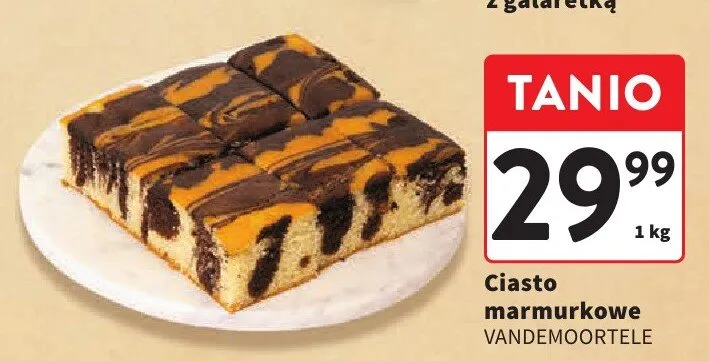 Ciasto marmurkowe promocja w Intermarche