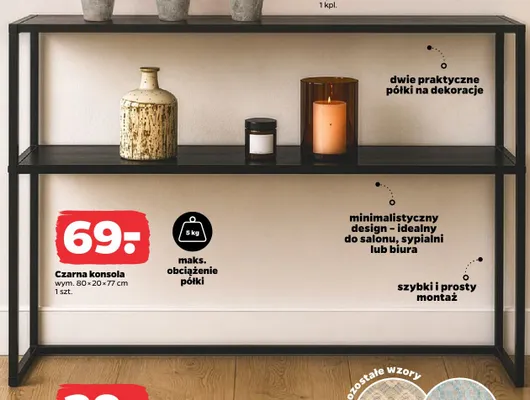 Czarna konsola promocja w Netto
