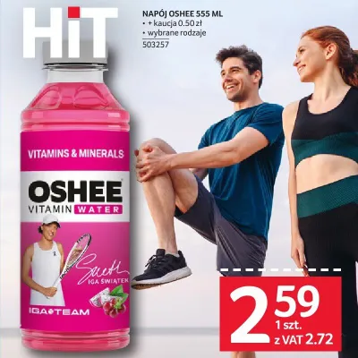Napój Oshee Vitamin Water wybrany rodzaj promocja w Selgros