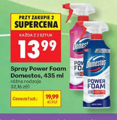 Spray Domestos Power Foam Arctic Fresh promocja w Biedronka