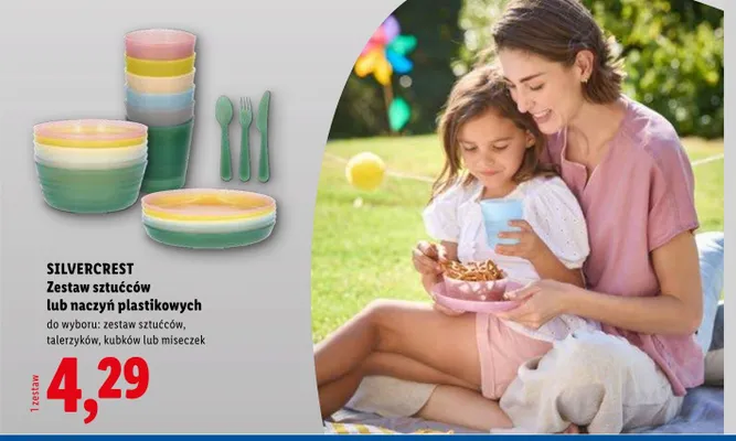 Zestaw kubków plastikowych SILVERCREST promocja w Lidl