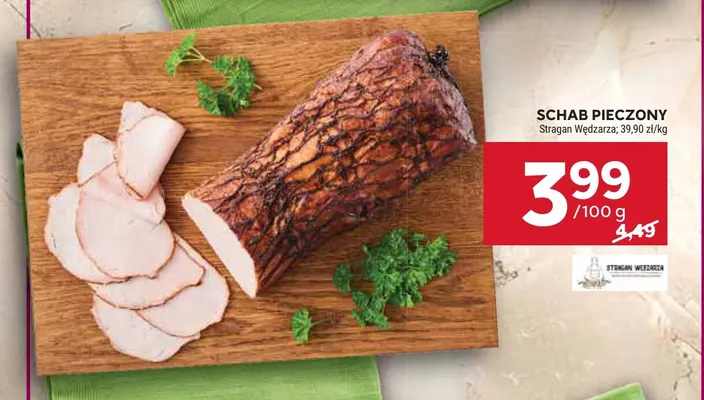 Schab pieczony Stragan Wędzarza promocja w Stokrotka