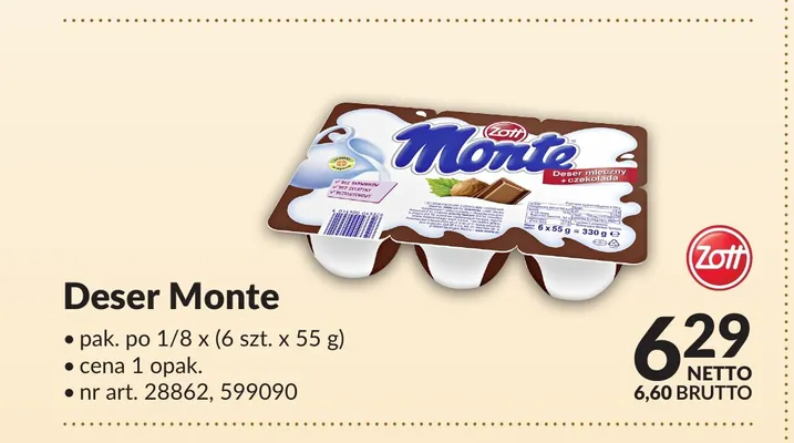 Deser Monte 6-pak promocja w Makro