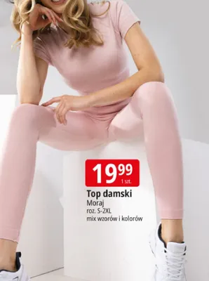 Top damski Moraj roz. S-2XL mix wzorów i kolorów promocja w Leclerc