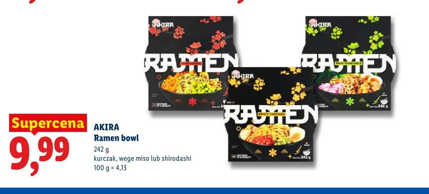 Ramen bowl shirodashi Akira promocja w Lidl