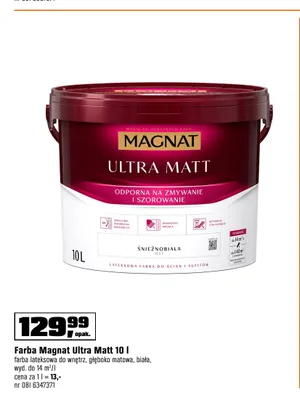 Farba lateksowa Magnat Ultra Matt promocja w OBI