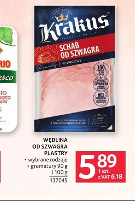 Wędlina Od Szwagra plastry Krakus promocja w Selgros