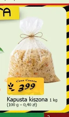 Kapusta kiszona promocja w CEZAR Delikatesy