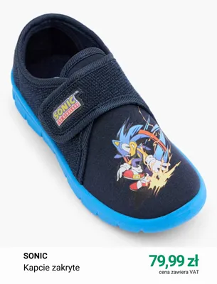 Kapcie zakryte Sonic promocja w BACK TO SCHOOL