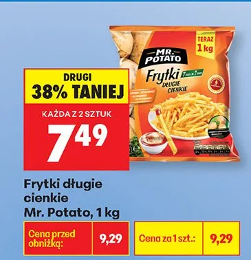 Frytki długie cienkie  promocja w Biedronka