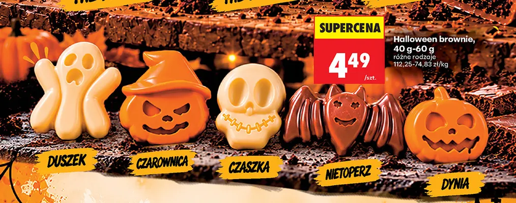 Halloween brownie Nietoperz Bite it promocja w Biedronka