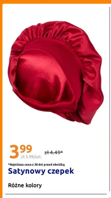 Satynowy czepek promocja w Action