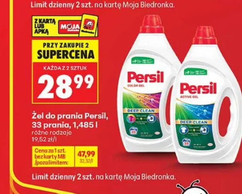 Żel do prania Persil Color Gel promocja w Biedronka