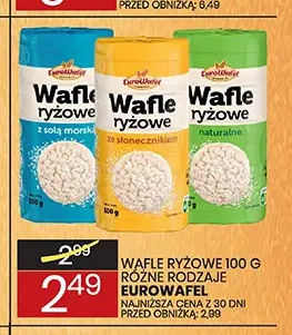 Wafle ryżowe naturalne Eurowafel promocja w Wafelek