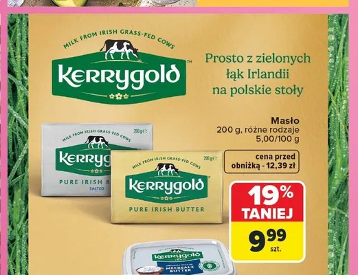 Masło Kerrygold Pure Irish Butter Salted promocja w Carrefour