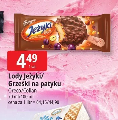 Lody Jeżyki na patyku promocja w Leclerc