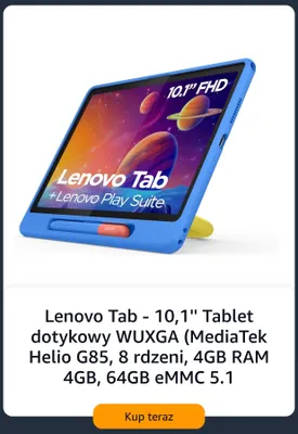 Tablet Lenovo Tab 10,1" promocja w Amazon