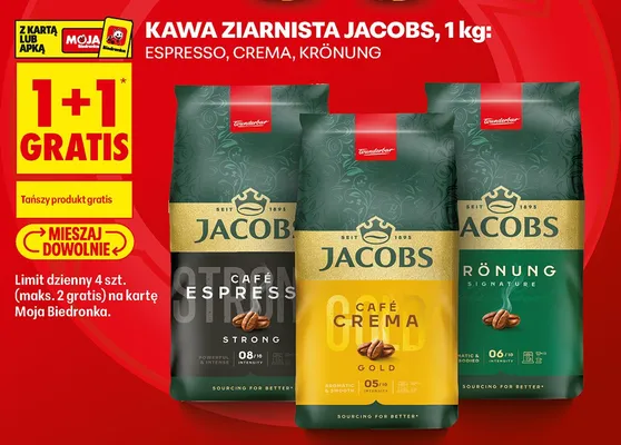 Kawa ziarnista Jacobs Krönung promocja w Biedronka