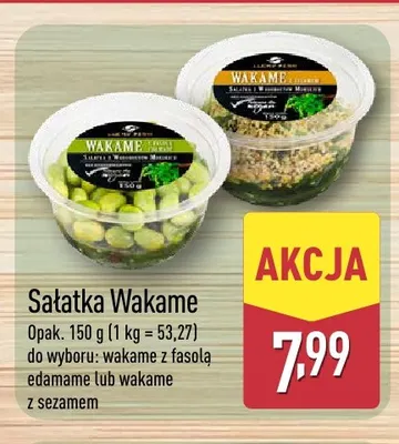 Sałatka Wakame z fasolą edamame promocja w Aldi